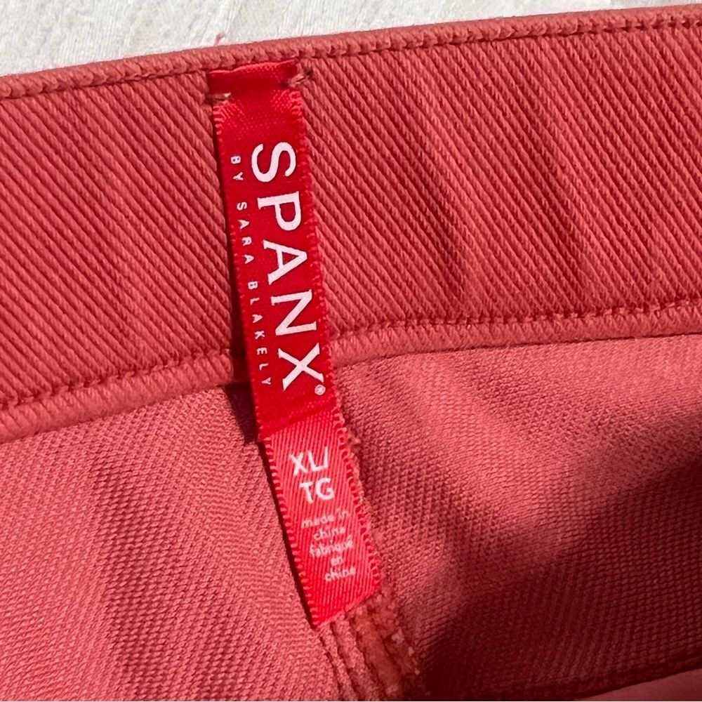 Spanx Pull On Mid Rise Burnt Orange Terracotta Skinny Jeggings Size XL - Picture 7 of 8